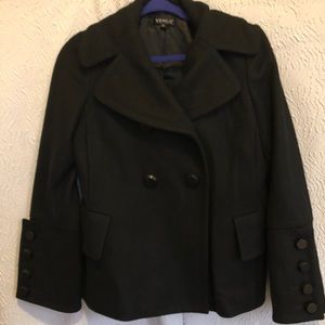 Black Venus pea coat  size 8